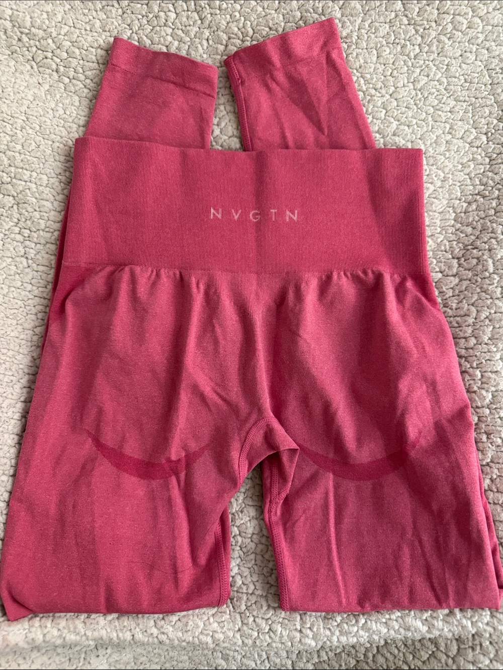 NVGTN Seamless High-Waist Leggings - Pink - Picture 2 of 5